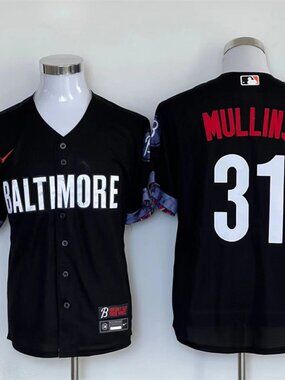 Baltimore City Connect Mullins #31 Baseball Jersey - Black/Multi